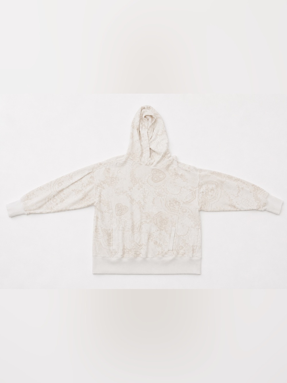 aerie Cream Textured Pullover Sweatshirt